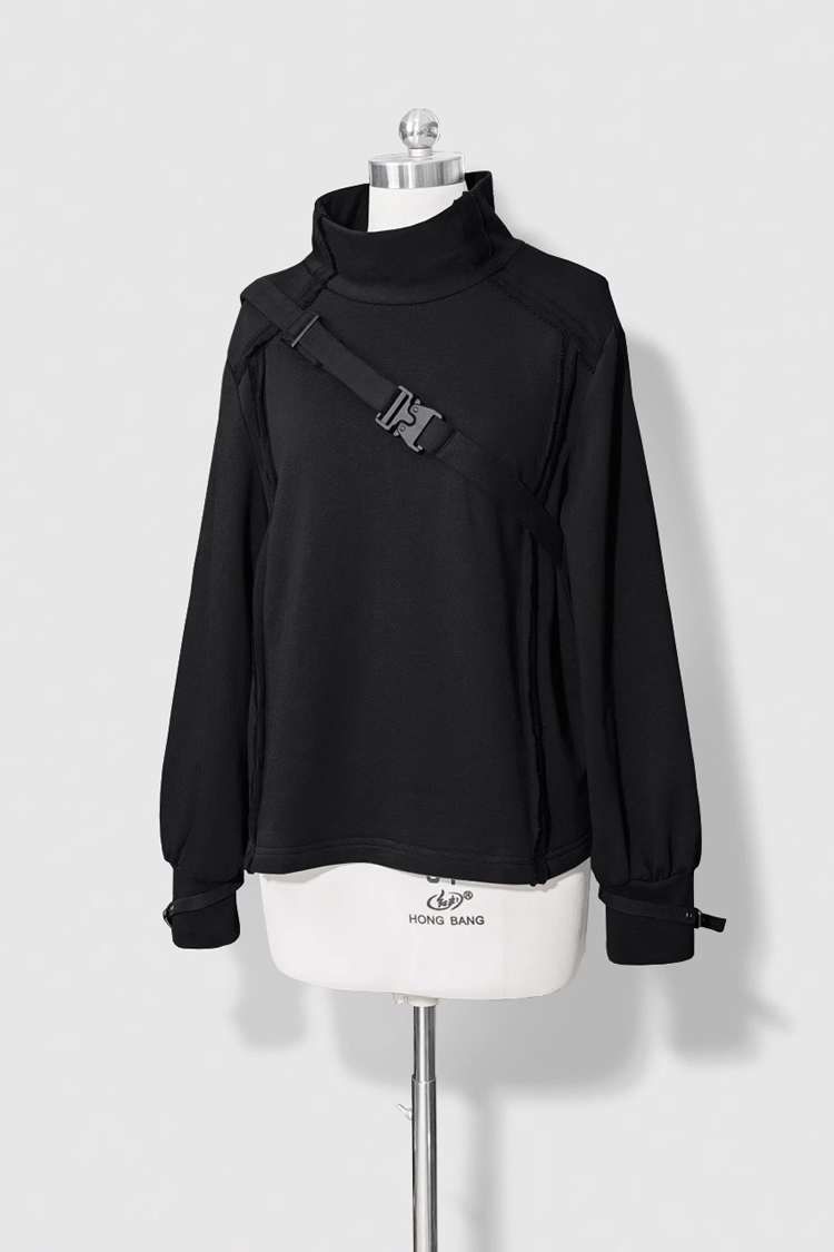 Handsome Rabbit Motif Ouji Lolita Outfit in Black