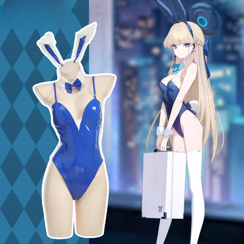 Blue Sky Blue Cute Bunny Girl Cosplay Set ON900 MK Kawaii Store