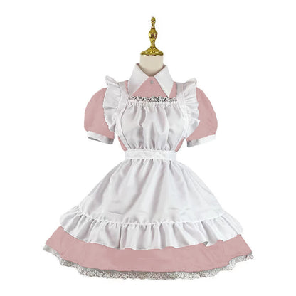 Kawaii Sweet Ruffled Maid Lolita Dress