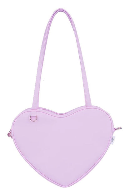 Solid Color Heart Lolita Shoulder Bag