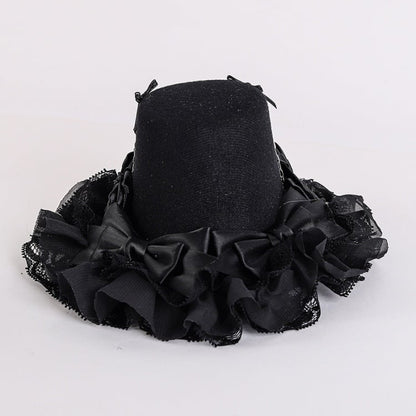 Black Floral Halloween Skeleton Hat