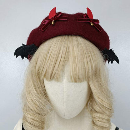 Chic Bat Wings Lolita Beret