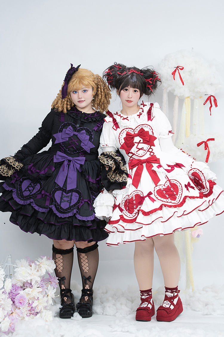 Sleeveless Ruffle Bowknot Gothic Plus Size Princess Lolita Jsk Dress