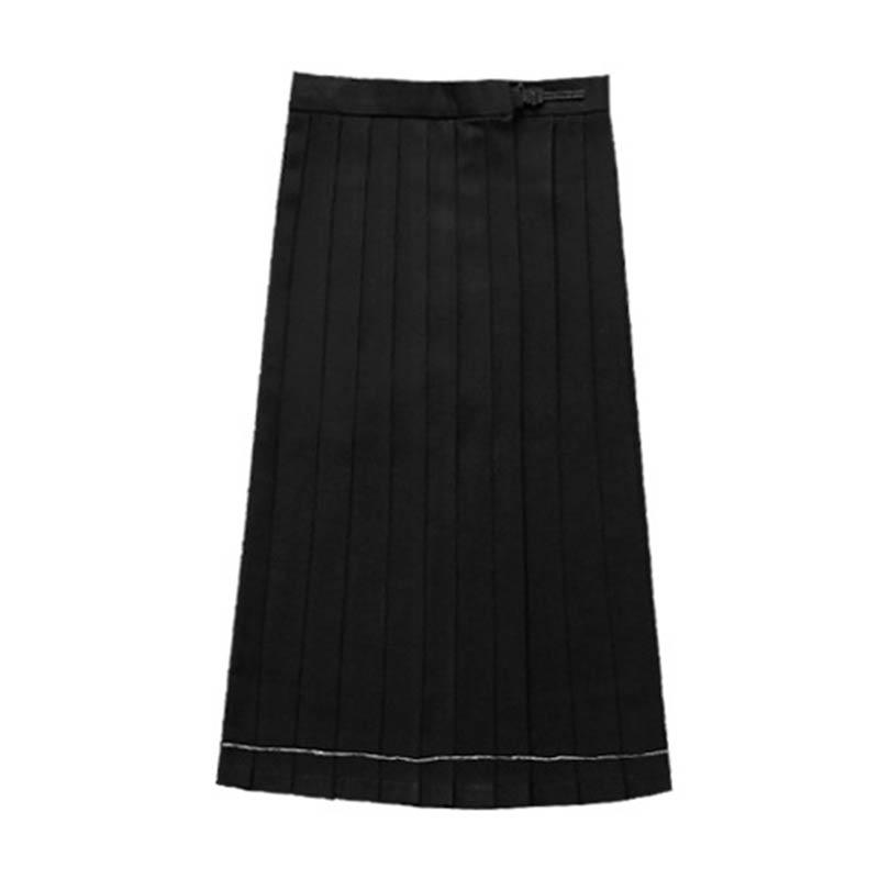 JK Uniform High Waist Pleated Short Mid Long Skirt