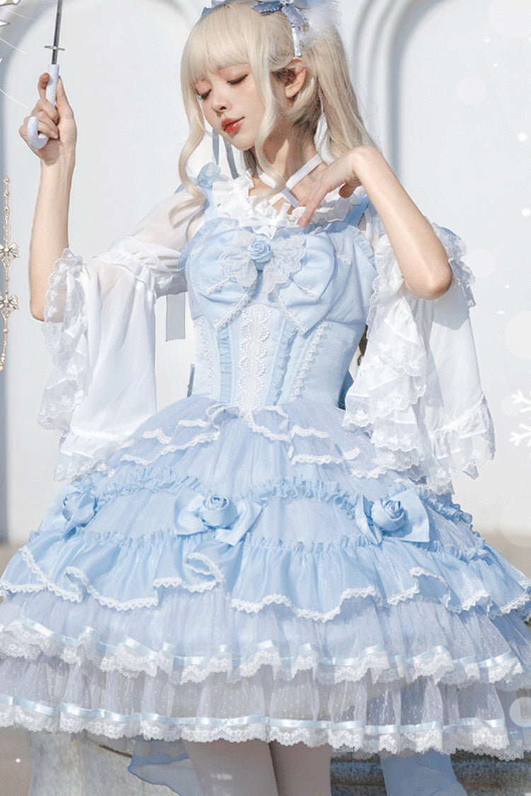 Sleeveless Triple-Layer Lace Sweet Elegant Lolita JSK Dress