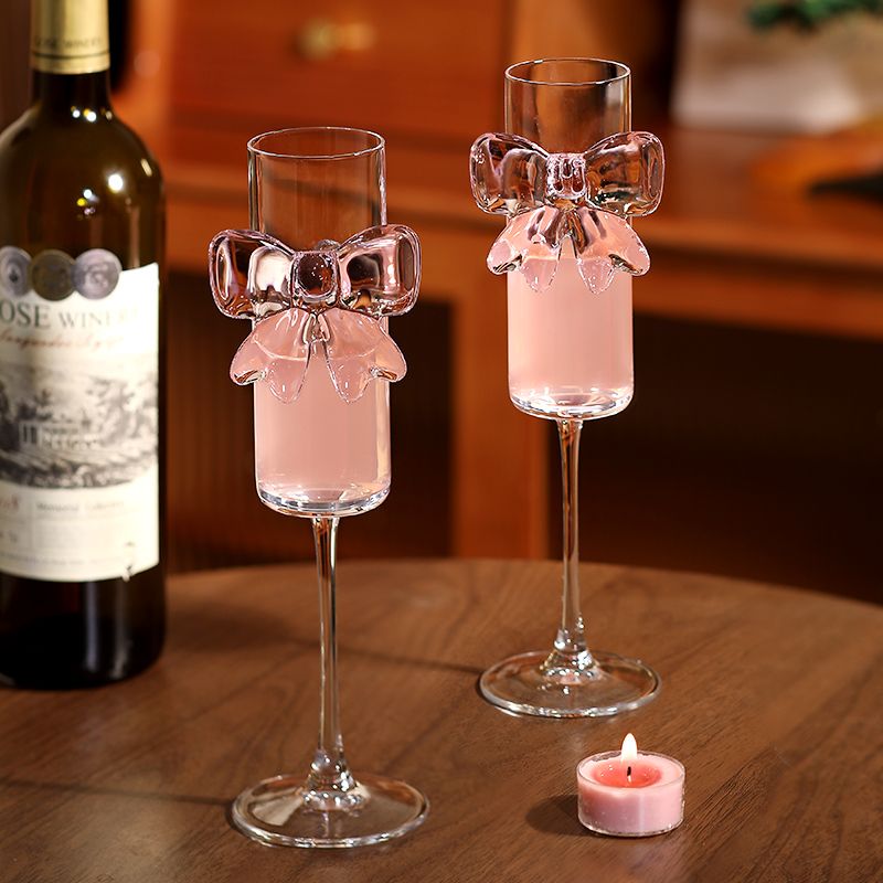 Bow Champagne Glass Crystal Cup