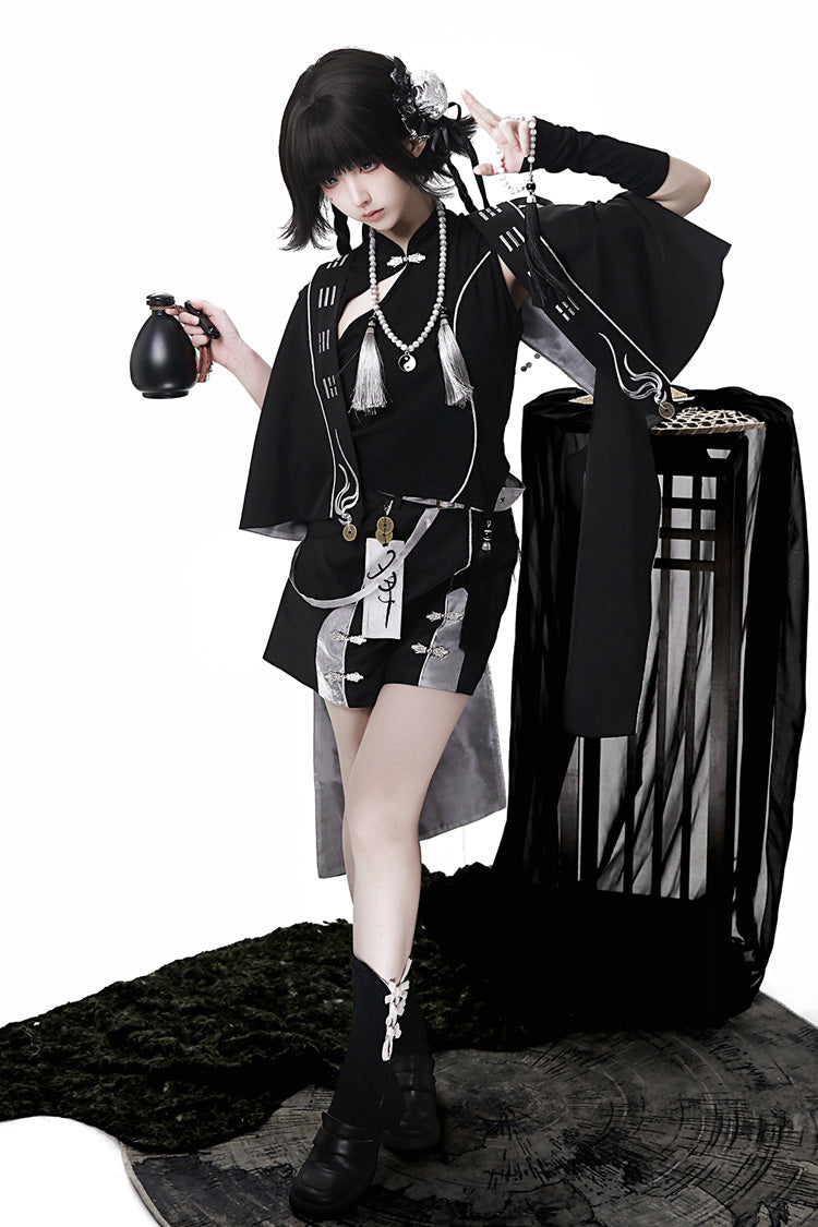 Noir Sleeveless Chinese Style Ouji Set - The Strange End of the Immortal Sect