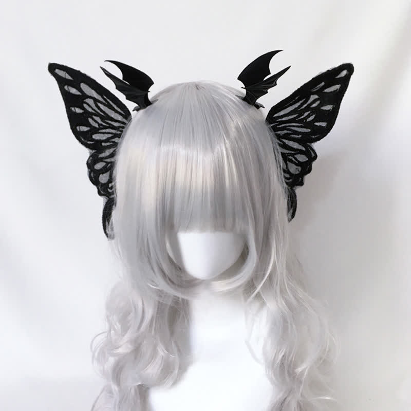 Gothic Bat Wings Moth Hair Clip Halloween Hair Accessory