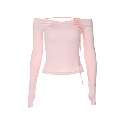 Black Pink Knitted Sweater Slim Top - Heartzcore MK Kawaii Store