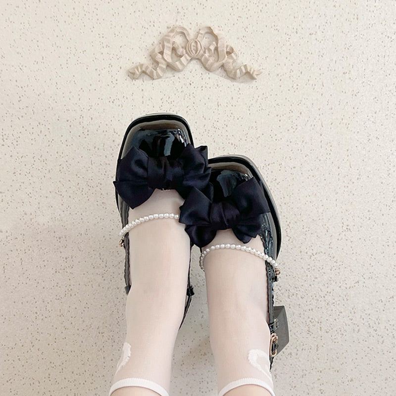 Elegant Bow Knot Lolita High-heeled Sandals