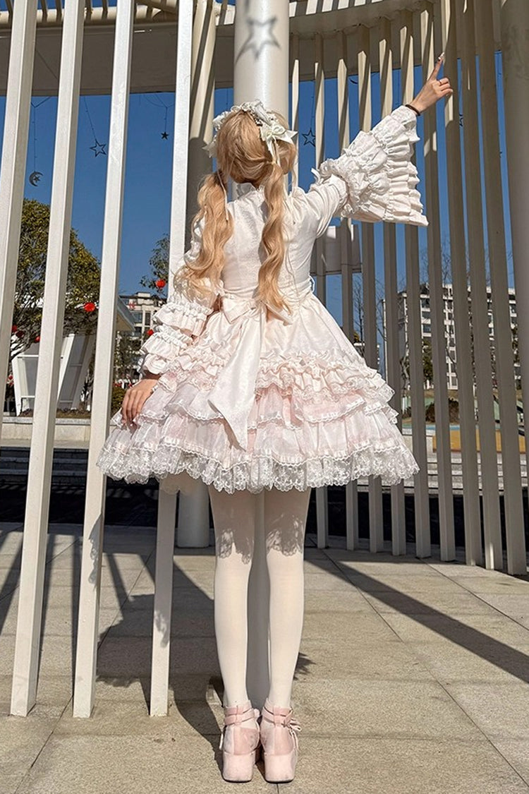 Soloist Doll Asymmetric Dress with Hime Sleeves & Ruffles