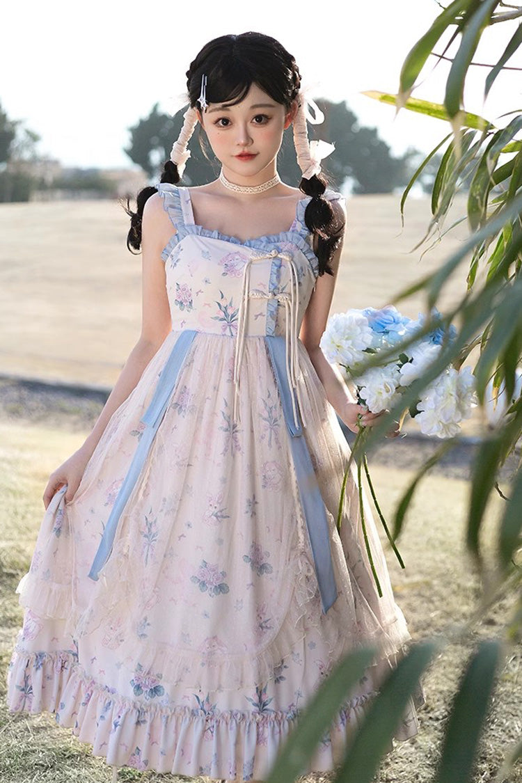 Chinese Floral Print Elegant Sweet Lolita Dress