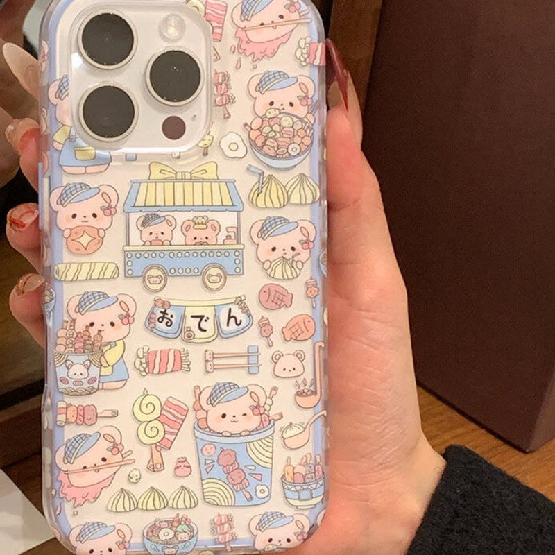 Cartoon Bear Delicacy Food Phone Case