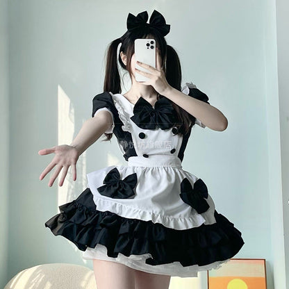 Kawaii Bow Decor Rulffled Lolita Dress