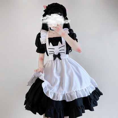 Kawaii Kitty Bow Lolita Maid Dress