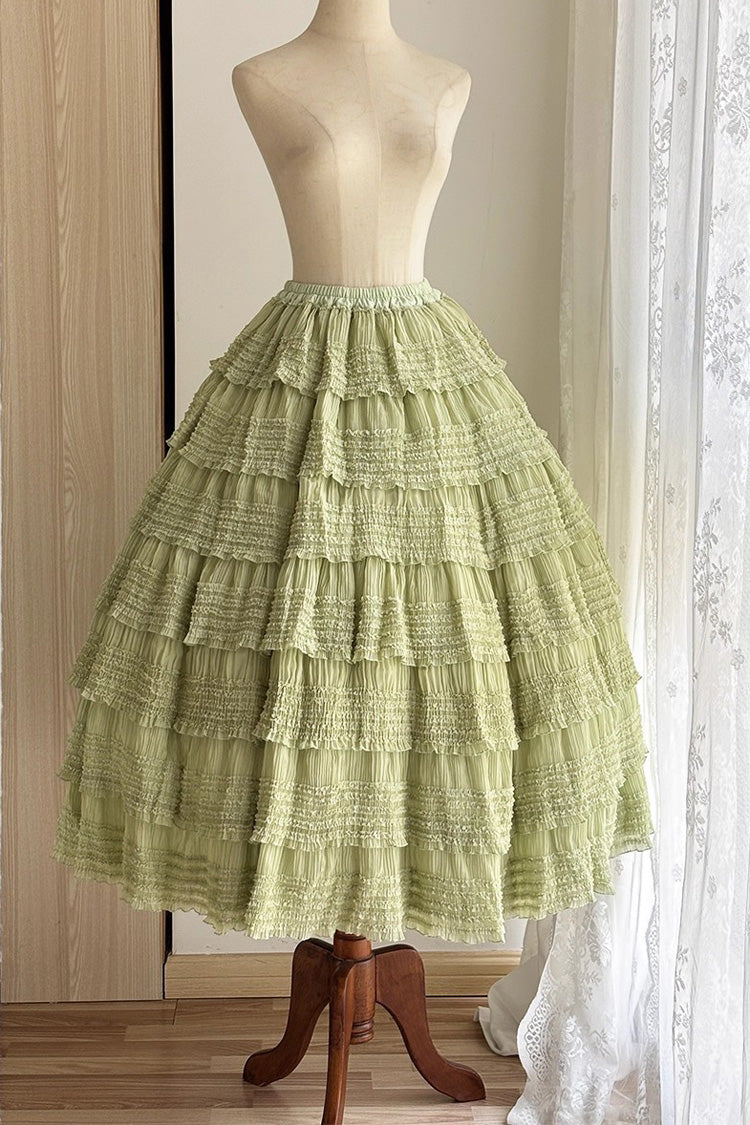 Lemon Chicken Multi-Layered Ruffle Sweet Lolita Petticoat
