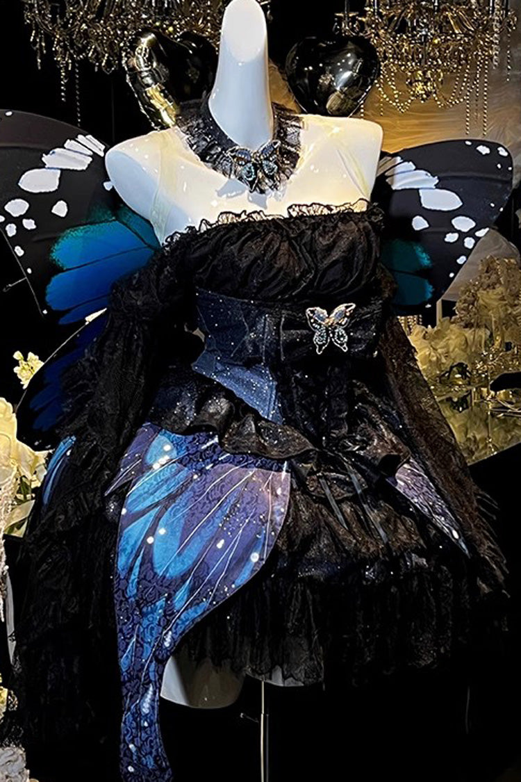 Sparkling Butterfly Bowknot Sweet Skirt