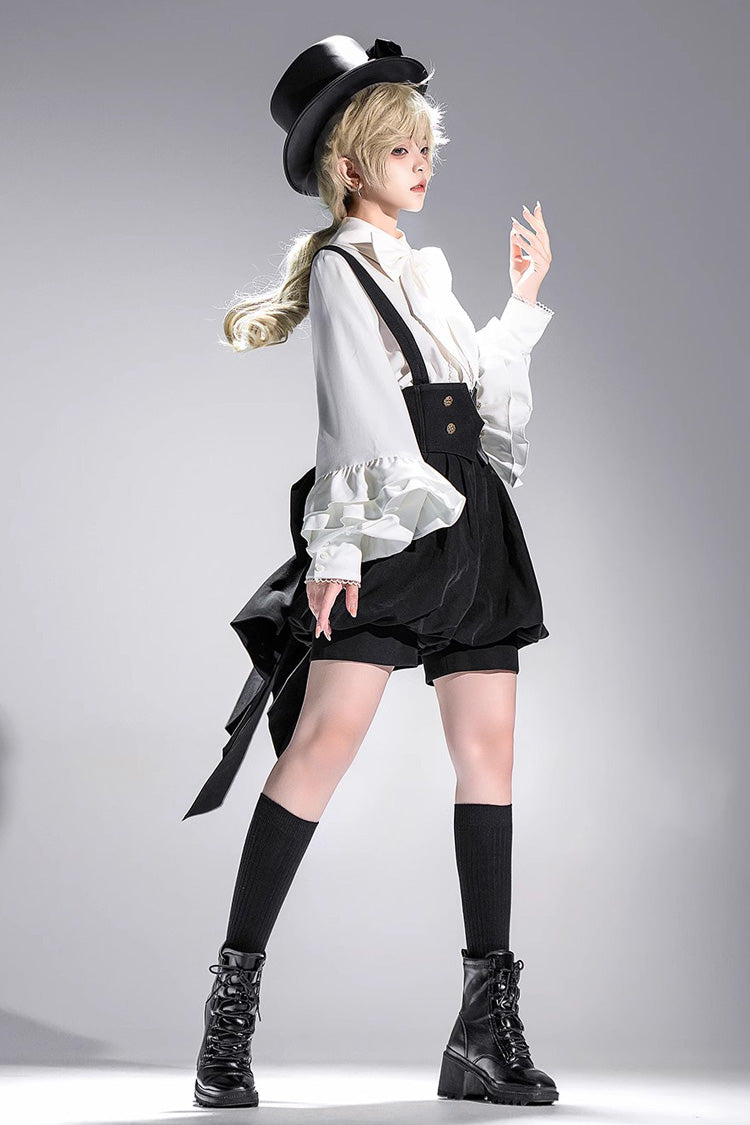 Ivory Vintage Long-Sleeve Dapper Prince Ouji Blouse