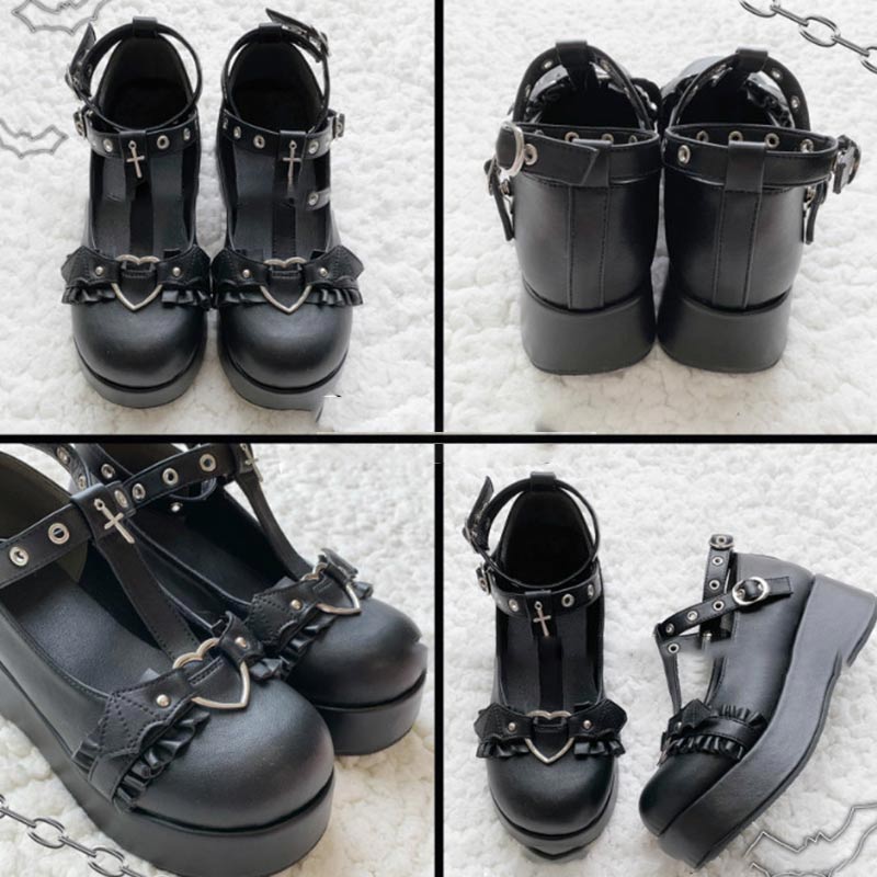 Vintage Platform Strap Buckle Lolita Mary Janes