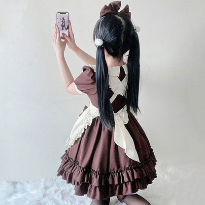 Kawaii Bow Decor Rulffled Lolita Dress