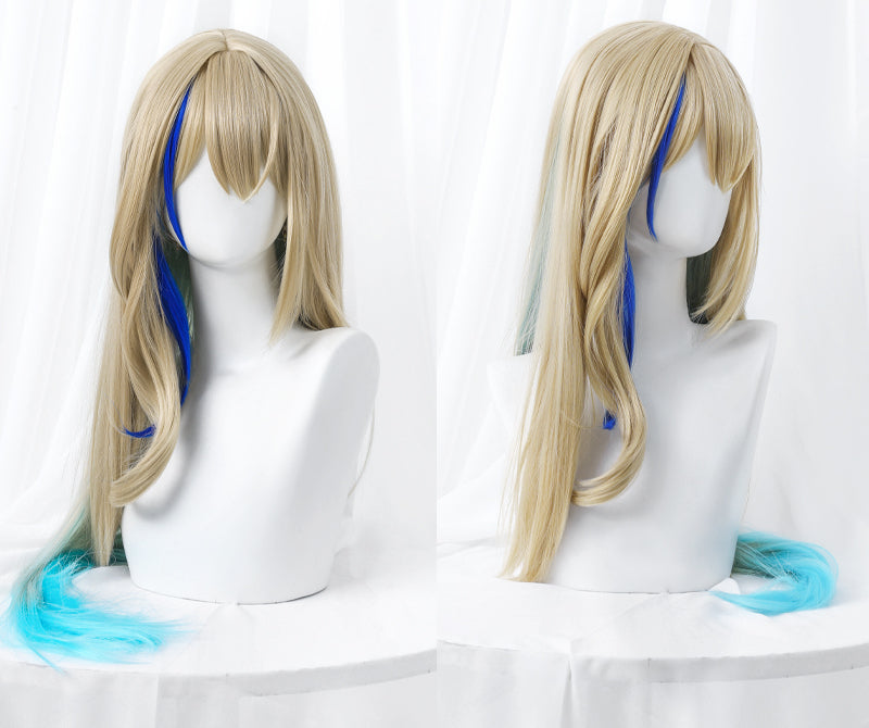 Honkai Star Rail Serval Blonde Blue Mix Wig ON1023 MK Kawaii Store