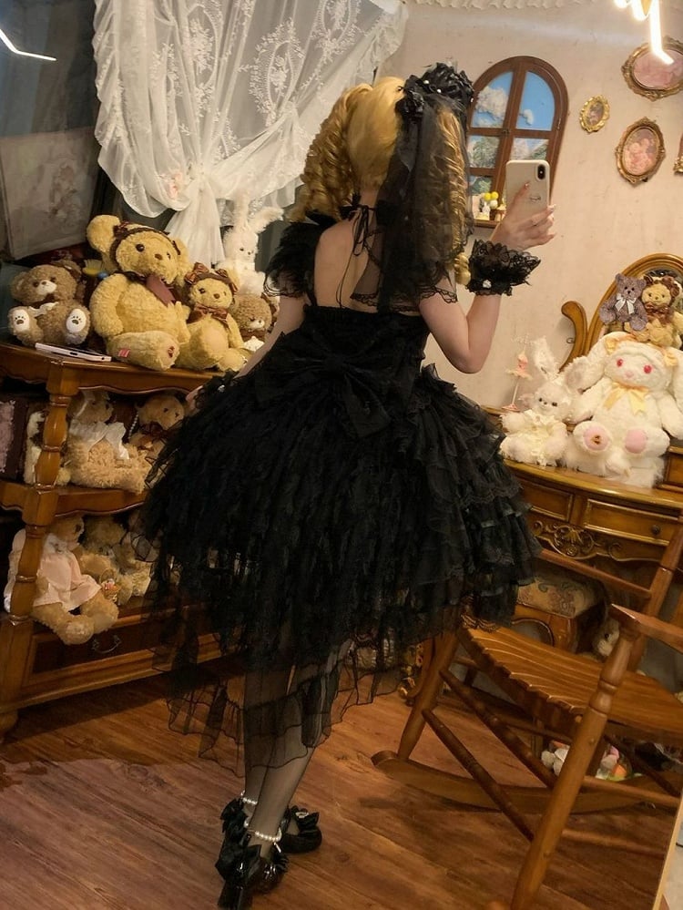 Choker White / Apricot Black