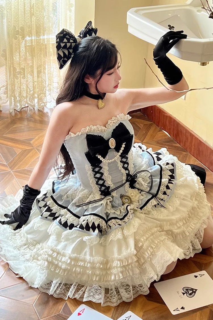 Coronation Dress with Ruffled Layers - Sweet Lolita