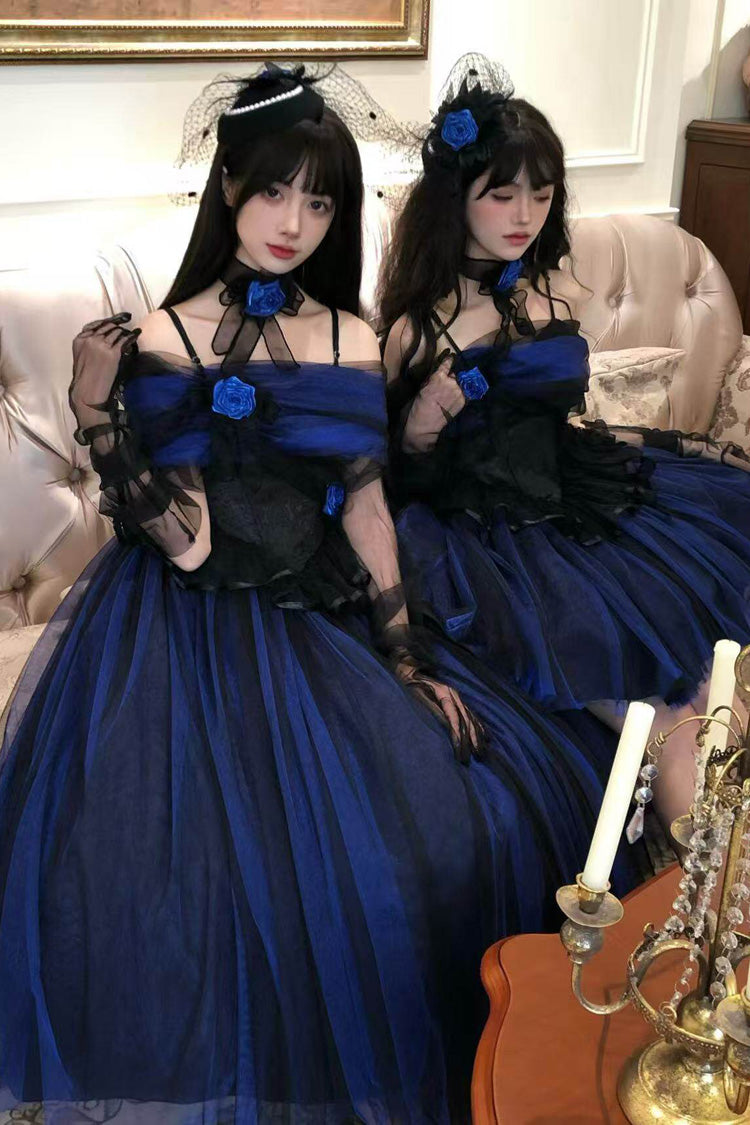 Off Shoulder Ruffled Lace Gothic Lolita Dress