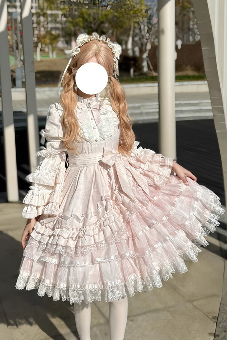 Soloist Doll Asymmetric Dress with Hime Sleeves & Ruffles