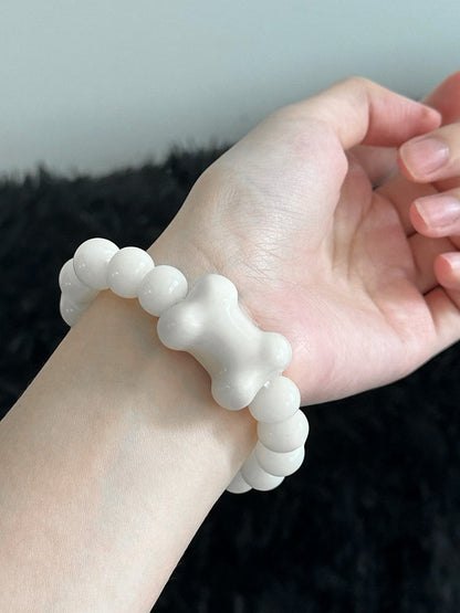 Bone-shaped Beaded Bracelet