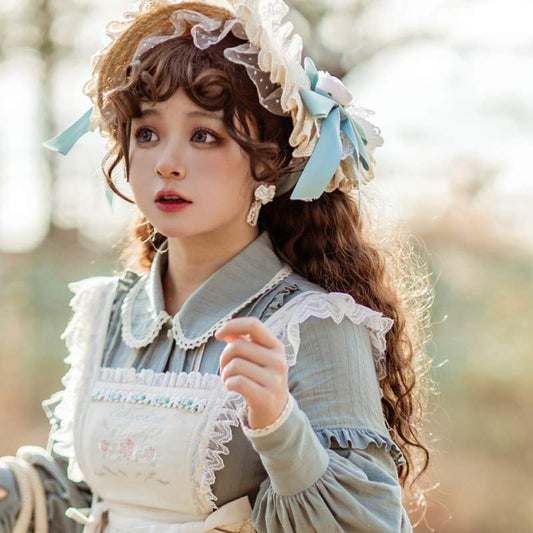 Sweet Long Curly Wig With Curly Bangs