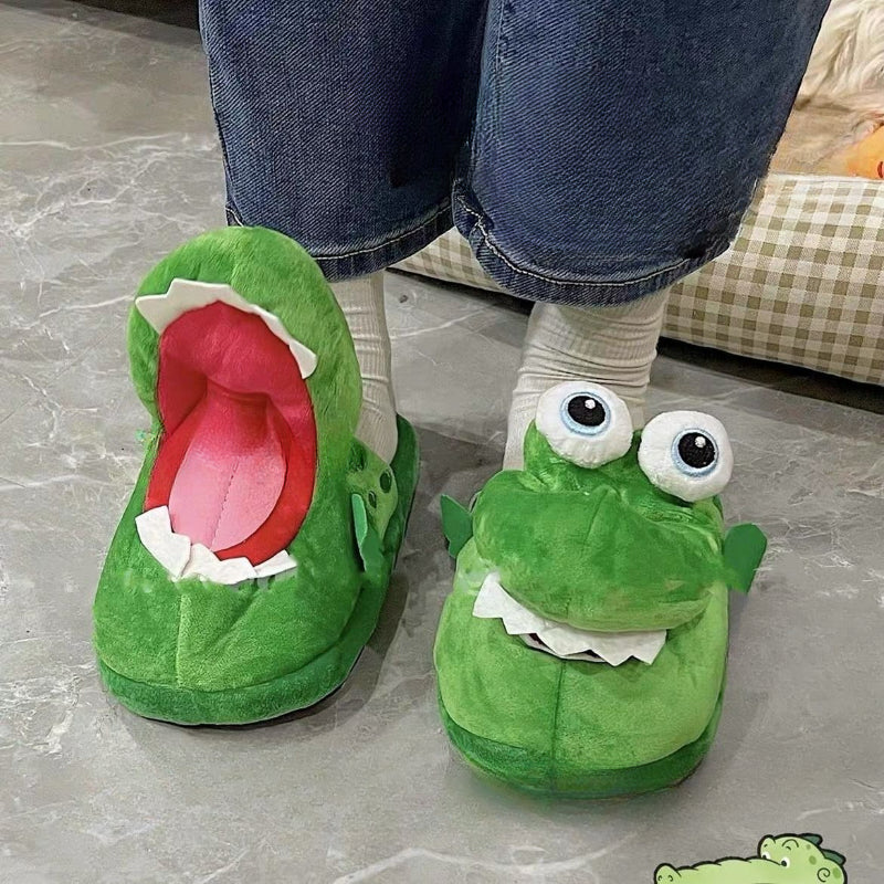 Cute Crocodile Plush Slippers MK Kawaii Store