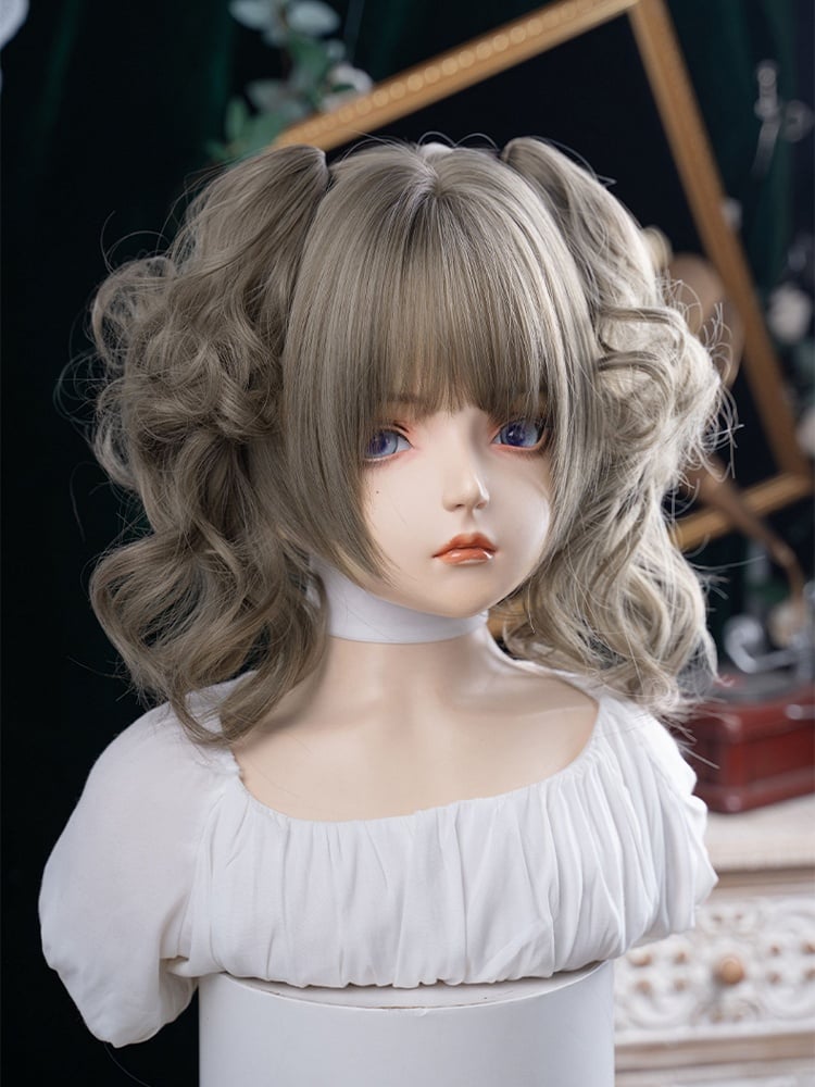 Synthetic Claw Ponytail Brown 30CM Wig Clips Length Double Gray With