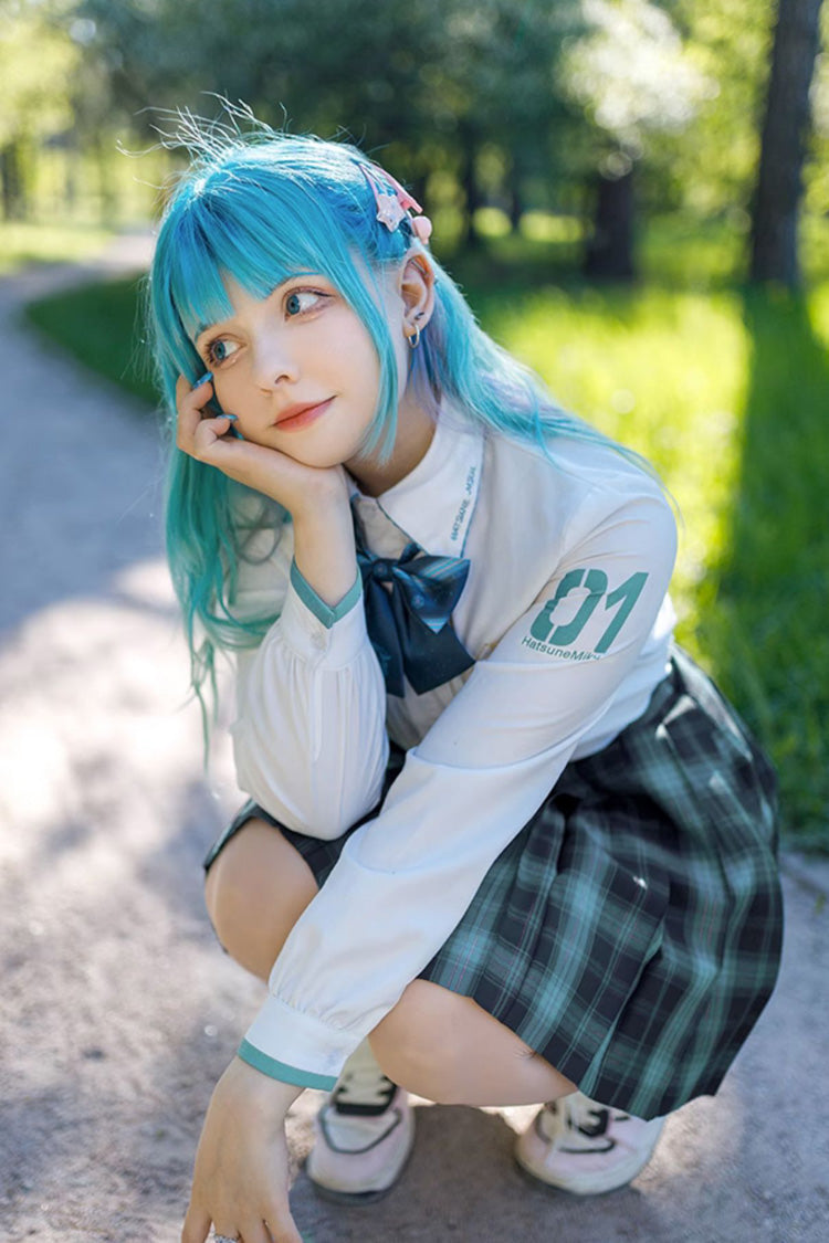 Plaid Print Japanese School Pleated Skirt - Sweet Style