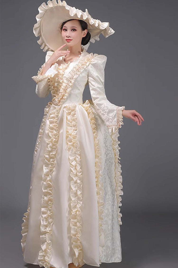 Victorian Princess Gown with Long Sleeves - Elegant