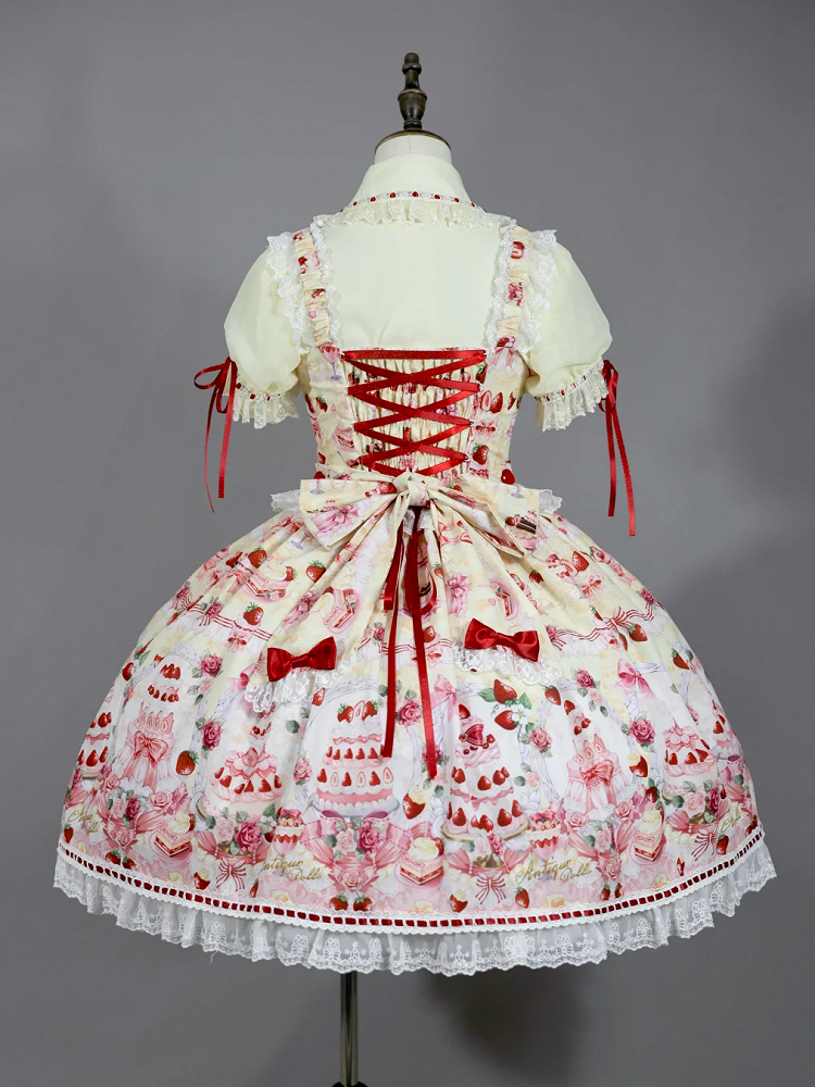 Short Sleeves Blouse Puff Yellow