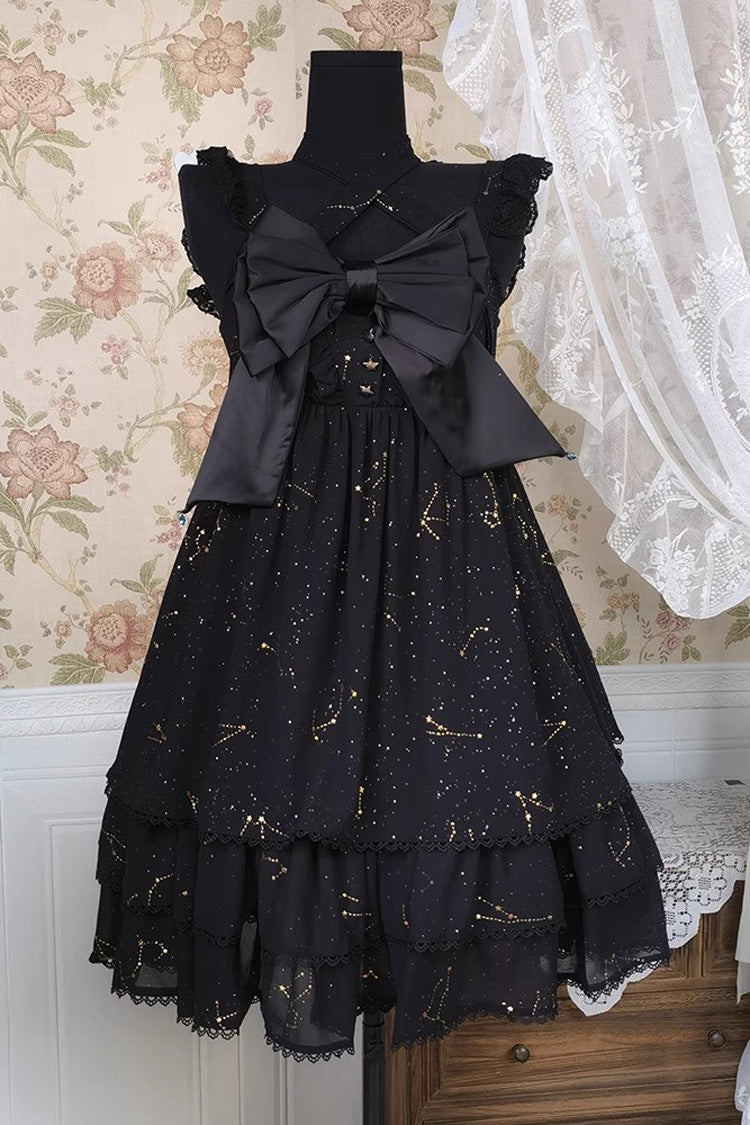 Princess Lolita JSK with Bowknot and Triple Ruffle