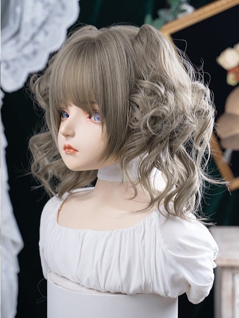 Synthetic Claw Ponytail Brown 30CM Wig Clips Length Double Gray With