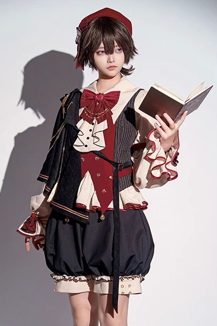 Gorgeous Prince Ensemble with Ruffled Bow Accents