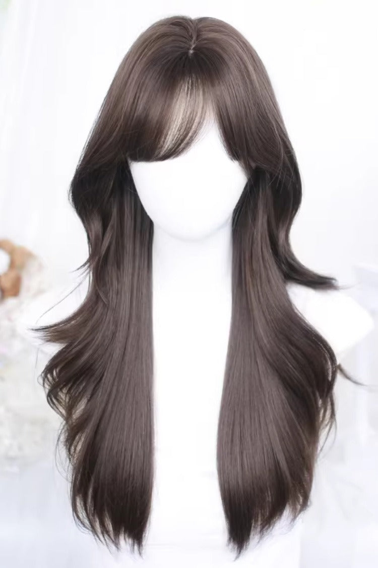 Soft Outer Curl Fringe Sweet Lolita Wig - Two Tones