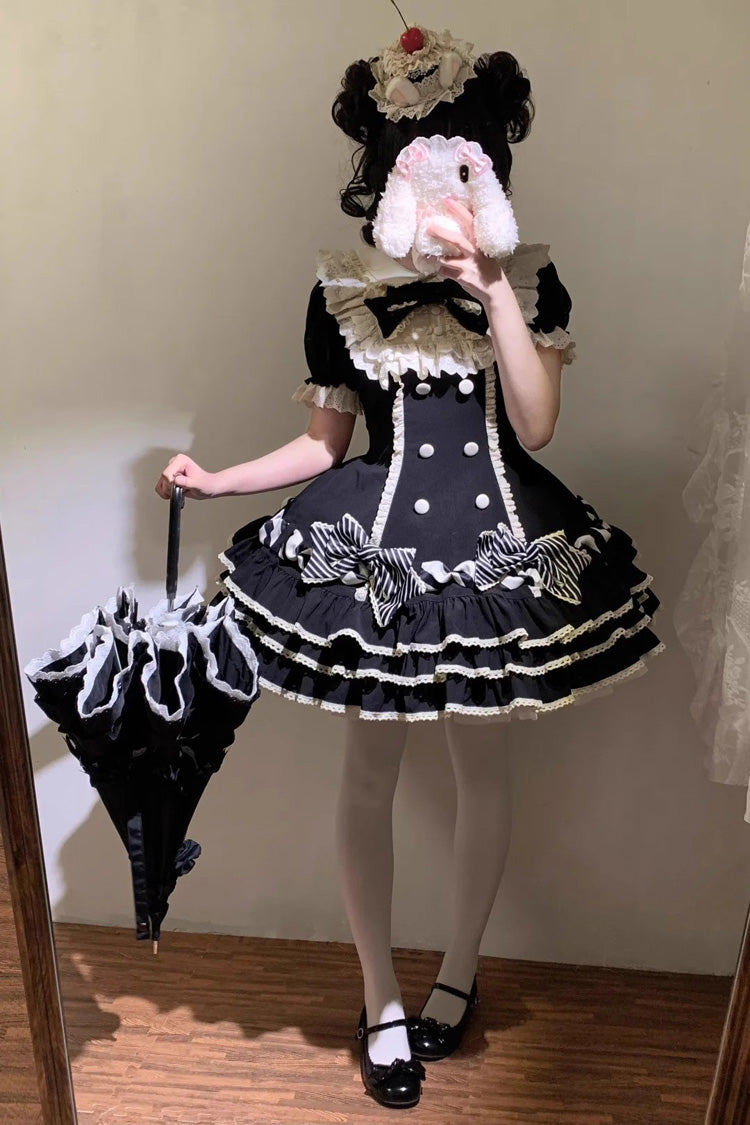 Tiered Sweet Princess Dress with Multi-Layered Ruffles
