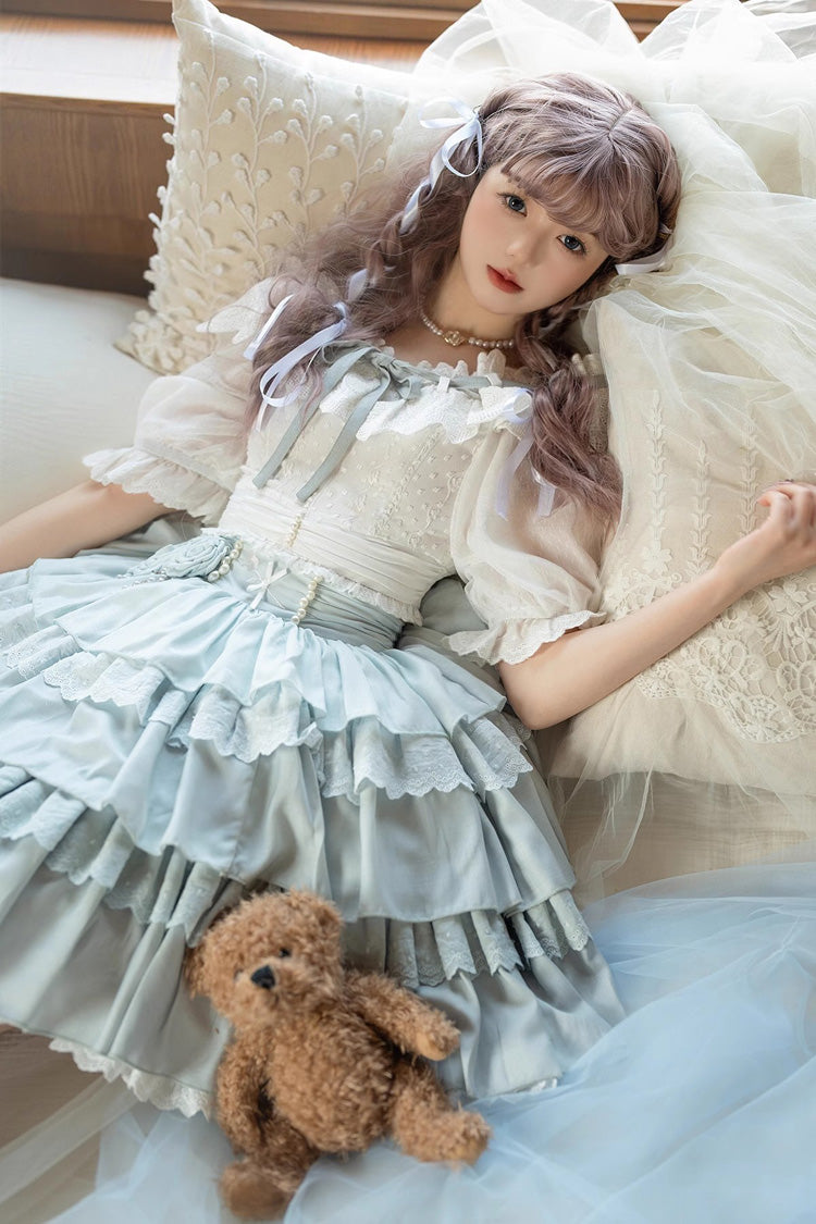 Flower Language Layered Skirt Set - Sweet Lolita
