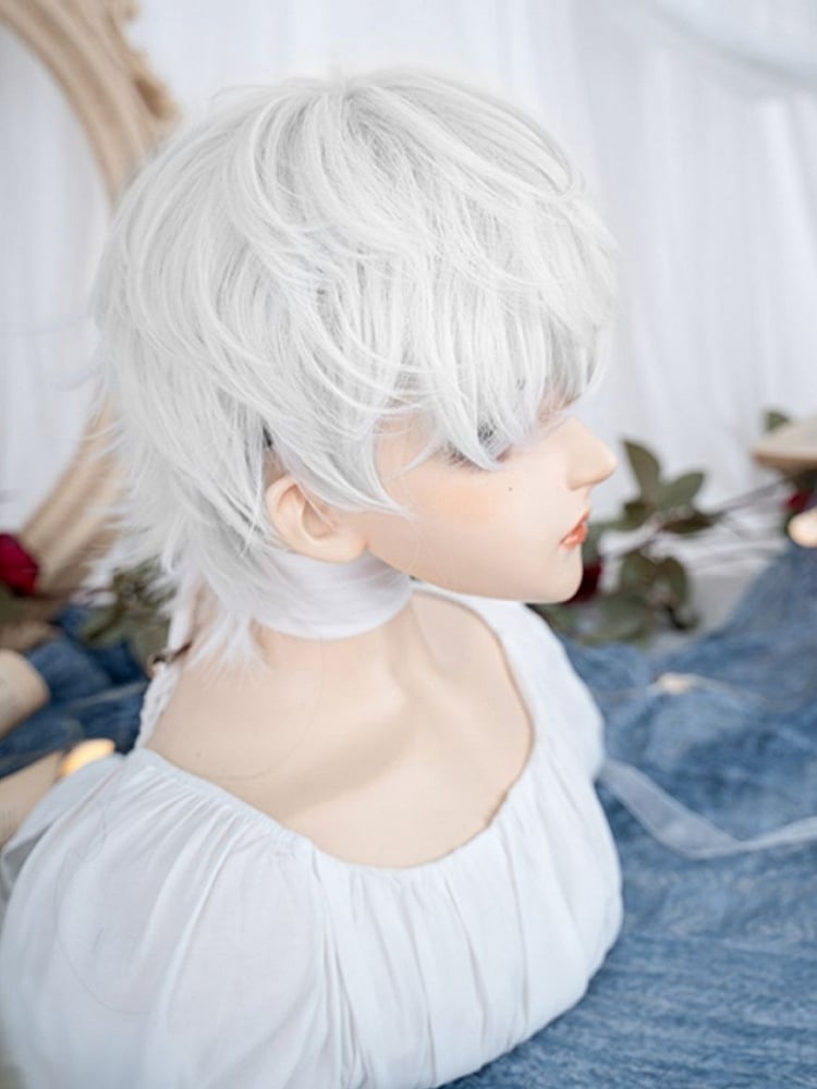 White Ouji Short Wig