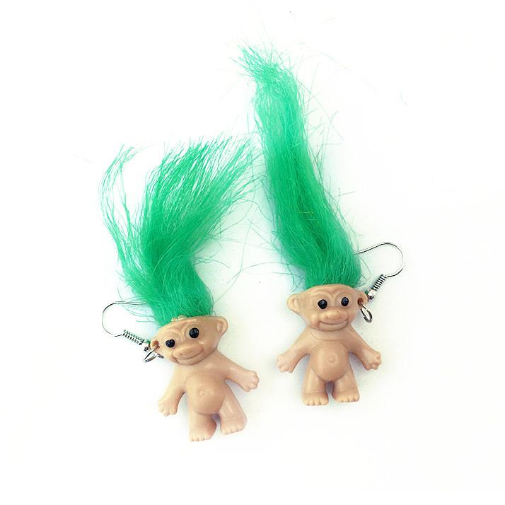 Funny Troll Earrings