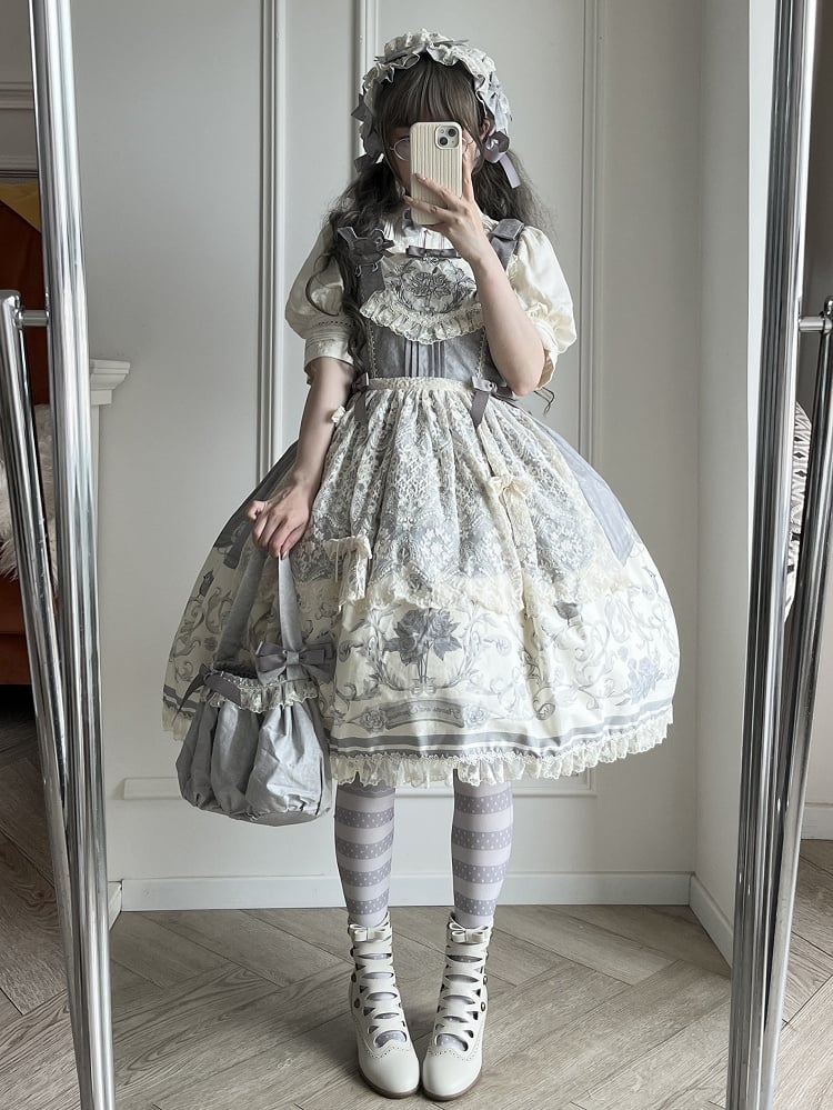 / Pink Gray Bag Blue Hand