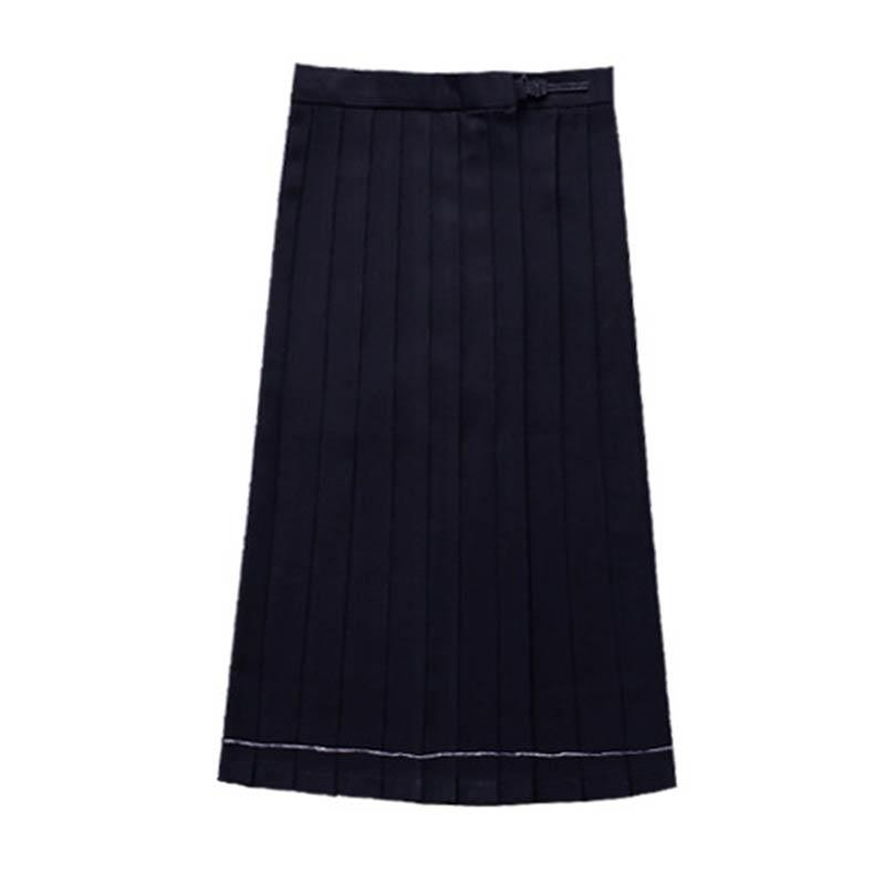 JK Uniform High Waist Pleated Short Mid Long Skirt