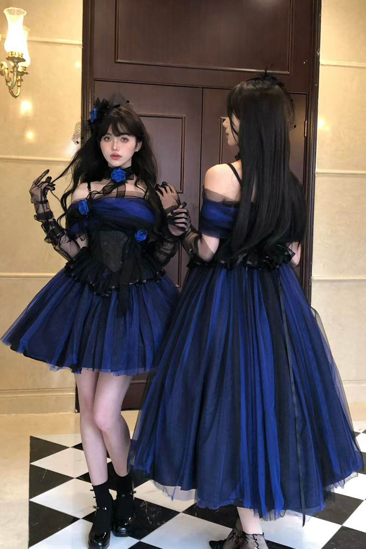 Off Shoulder Ruffled Lace Gothic Lolita Dress
