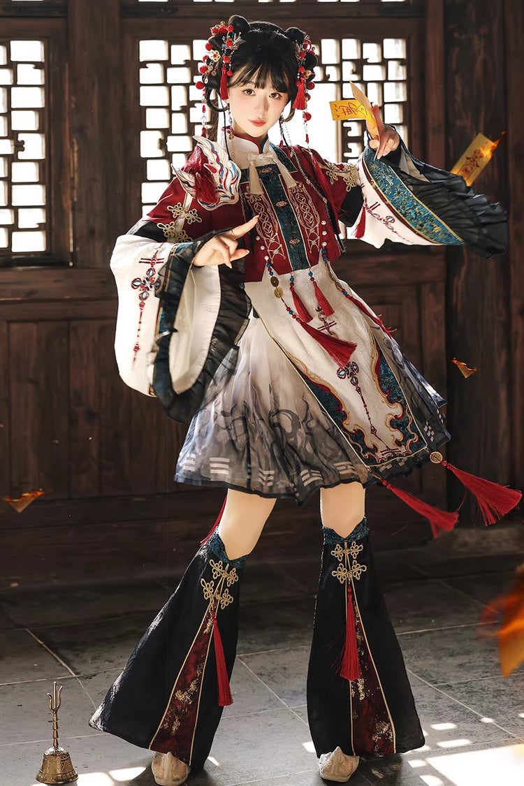 Elegant Chinese Style Lolita Dress with Stand Collar