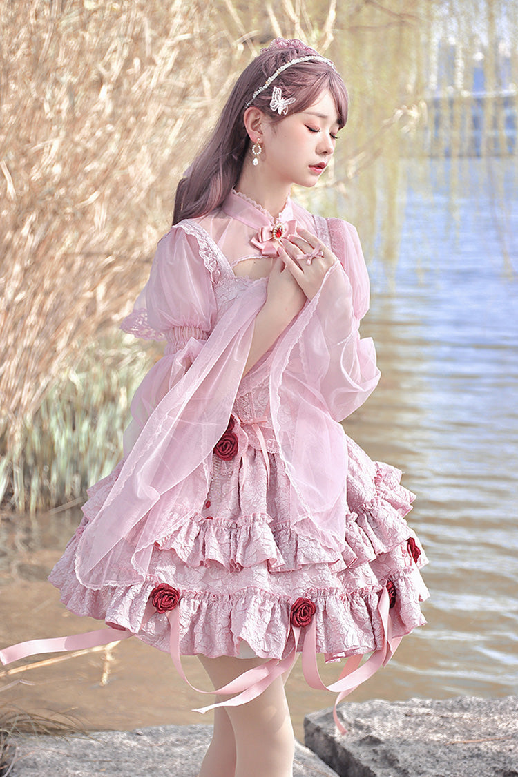 Weeping Rose Lace Ballet Skirt Set