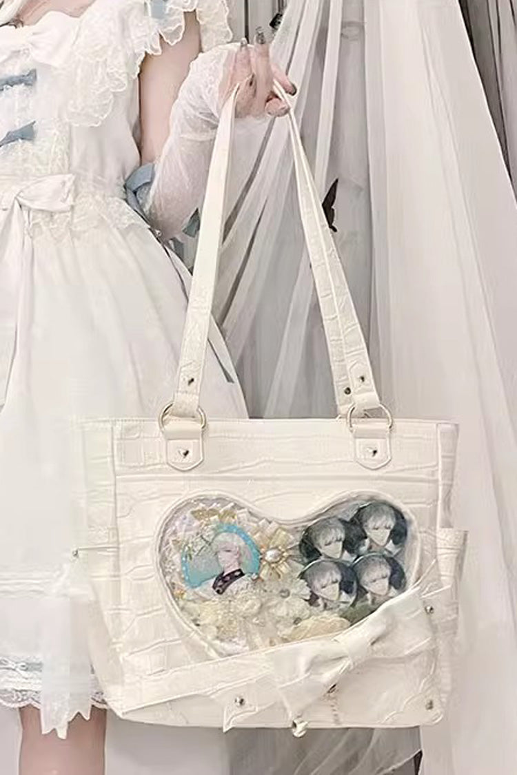 Transparent Love Bowknot Shoulder Bag